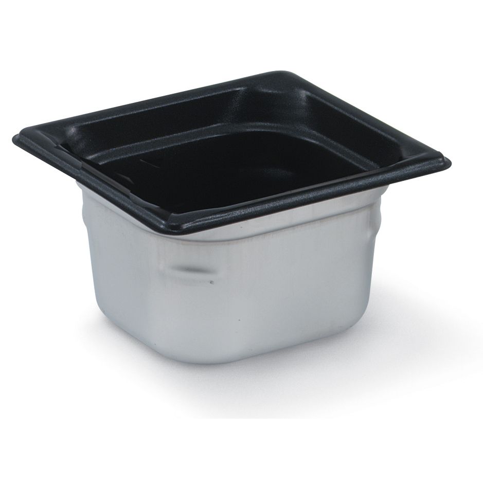 Vollrath SuperPanV&trade; Non-Stick S/S 1/6 Size x 2.5"D Food Pan