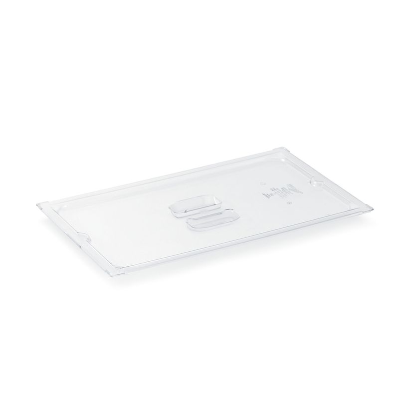 Super Pan 3 Half-Long Size Low Temp Solid Plastic Pan Cover, Clear