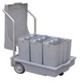 Follett Mobile Ice Bin w/ 3 Totes
