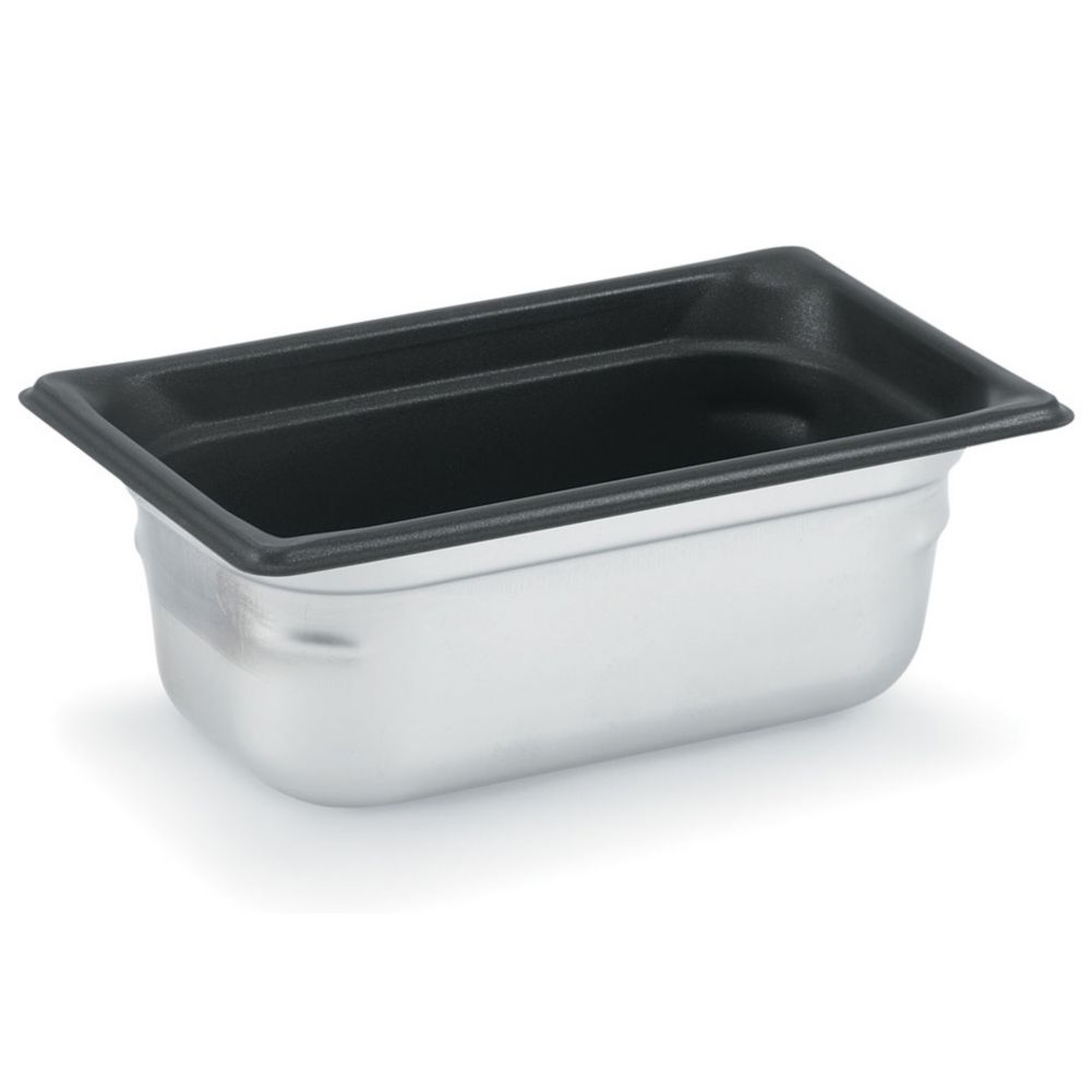 Vollrath SuperPanV&trade; Non-Stick S/S 1/3 Size x 2.5"D Food Pan