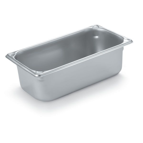Vollrath&reg; SuperPanV&trade; S/S 1/3 Size x 4"D Steam Table Pan