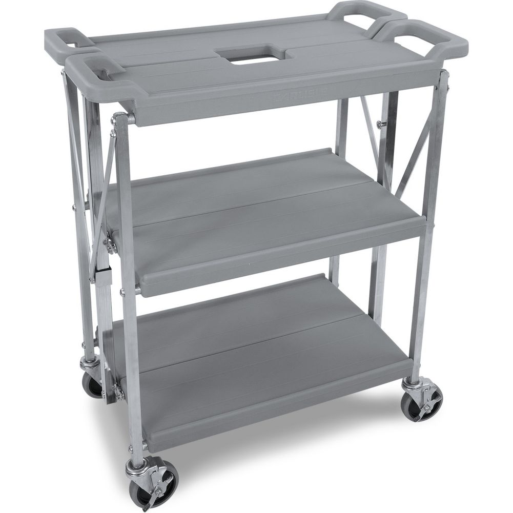 Carlisle&reg; Fold 'N Go&reg; Gray Cart