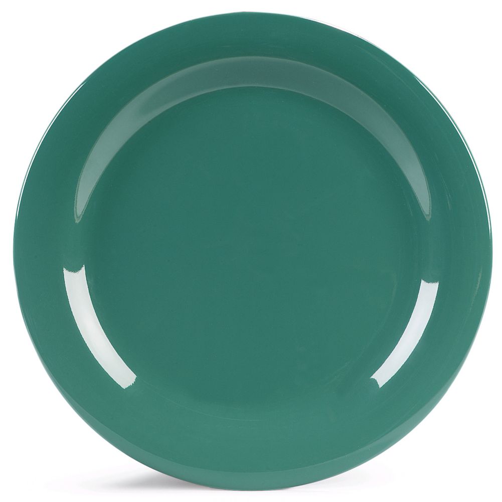 Carlisle&reg; Durus&reg; 10-1/2" Meadow Green Narrow Rim Plate