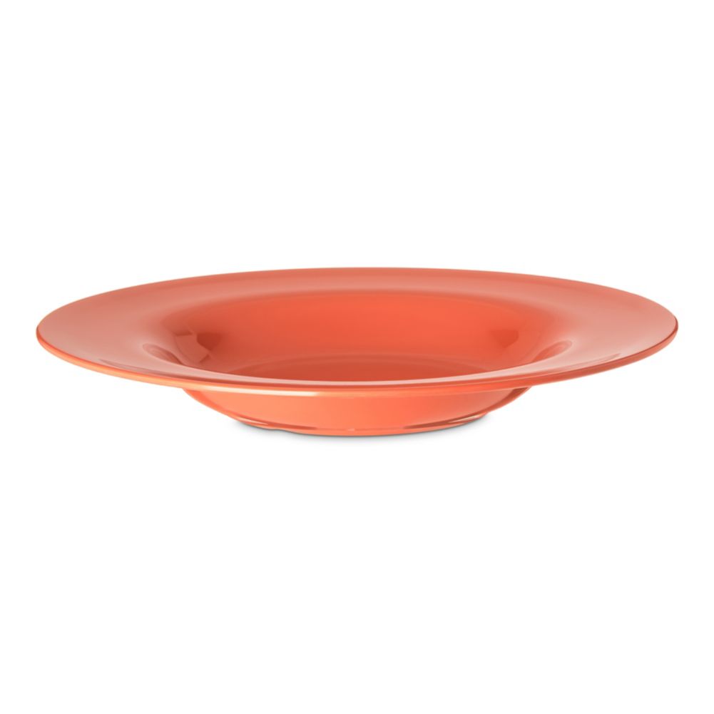 Carlisle&reg; Durus&reg; 20 Oz. Sunset Orange Melamine Pasta Bowl