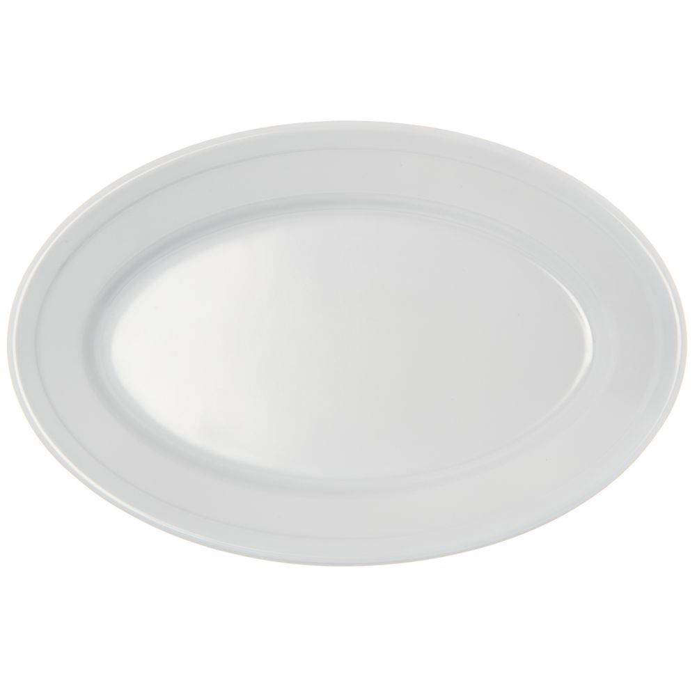 Carlisle&reg; Dallas Ware&reg; 9-1/4" White Oval Platter