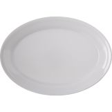 Carlisle&reg; Dallas Ware&reg; 12" White Oval Platter
