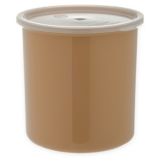 Carlisle Classic&trade; Crock w/ Lid, Beige, 2.7 Qt