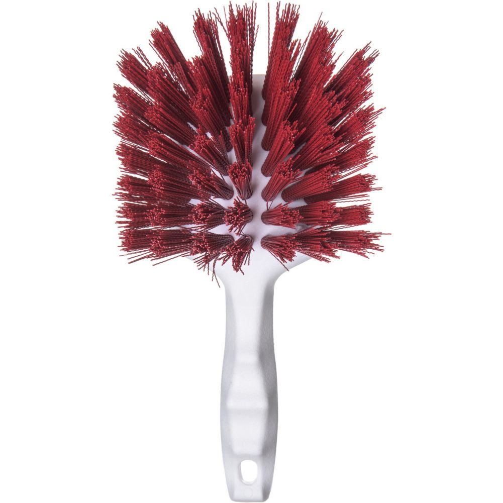 Carlisle Sparta&reg; Spectrum Utility Scrub Brush, Red, 8"