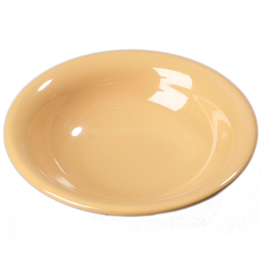 Carlisle&reg; Durus&reg; Honey Yellow 14.7 Oz. Rimmed Bowl