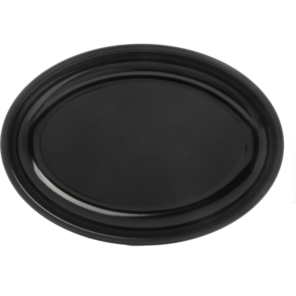Designer Displayware Oval Platter, Black, 19-3/16" x 13-3/4"