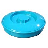Carlisle Tortilla Server w/ Lid, Turquoise, 7-1/2"