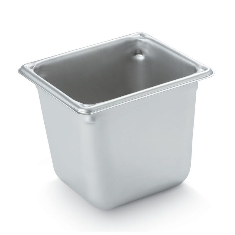 Vollrath&reg; SuperPanV&trade; S/S 1/6 Size x 6"D Steam Table Pan