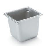 Vollrath&reg; SuperPanV&trade; S/S 1/6 Size x 6"D Steam Table Pan