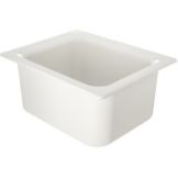Carlisle&reg; Coldmaster Deep Half-Size Coldpan, White, 6 Qt