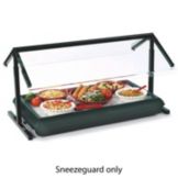 Adjustable Double Sided Sneeze Guard, Black, 73"