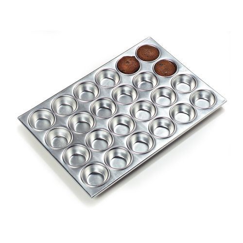 Carlisle&reg; 24 Cup Aluminum Muffin Pan