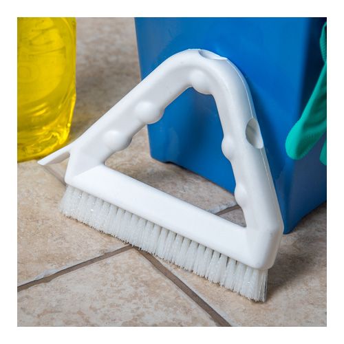 Tile and Grout Brush, White, 9"