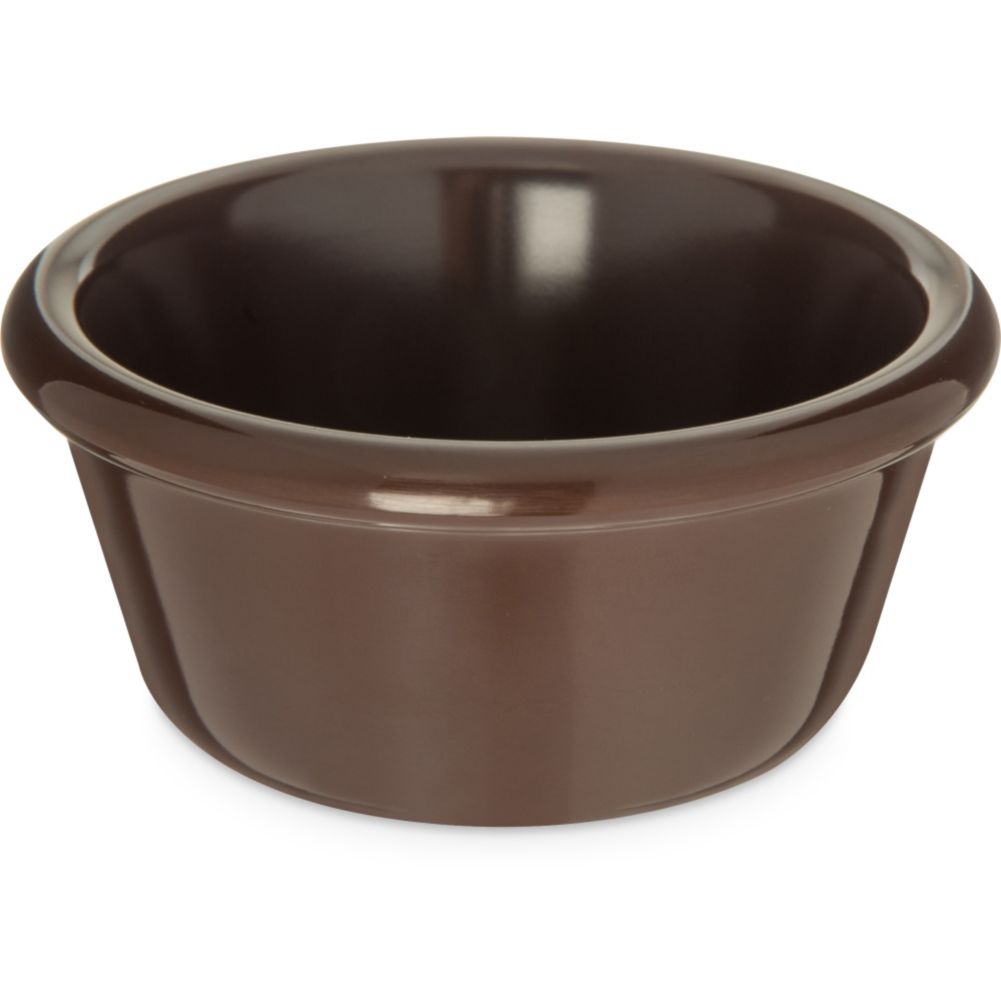 Carlisle&reg; Smooth Melamine Ramekin, Chocolate, 6 oz