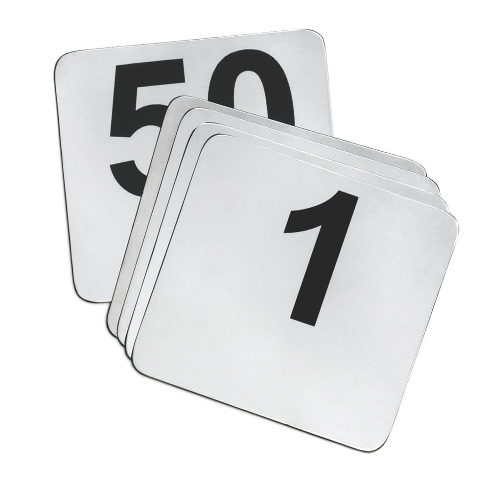 Tablecraft S/S 1-50 Card Number Set with Black Numbers