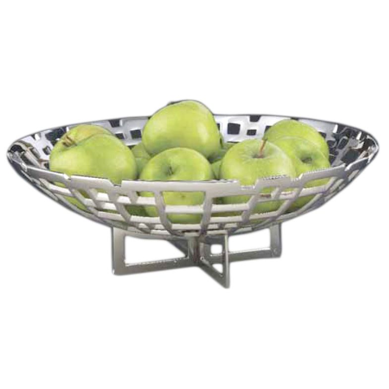 DW Haber & Sons Nickel Plated Cubic Bowl