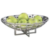 DW Haber & Sons Nickel Plated Cubic Bowl
