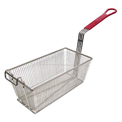Adcraft Red Handle Nickel Plated Fry Basket