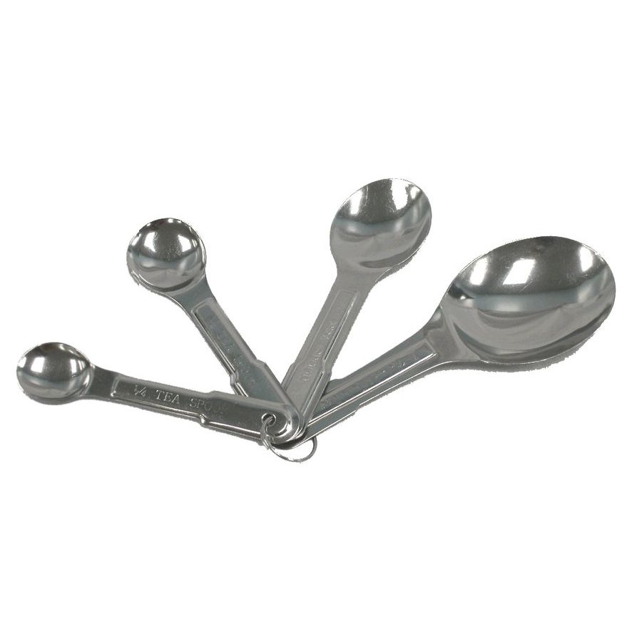 Adcraft&reg; Stainless Steel Measuring Spoon Set