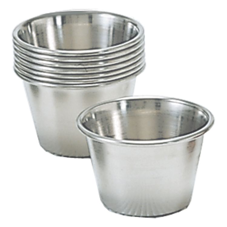 Adcraft&reg; 2-1/2 Oz. Stainless Steel Sauce Cup