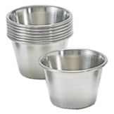 Adcraft&reg; 2-1/2 Oz. Stainless Steel Sauce Cup