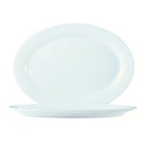 Cardinal Arcoroc Restaurant White 12&frac12;" Oval Platter