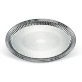 Esquire Mirror Finish S/S Oval 21-1/8 x15-1/2" Fluted Tray,