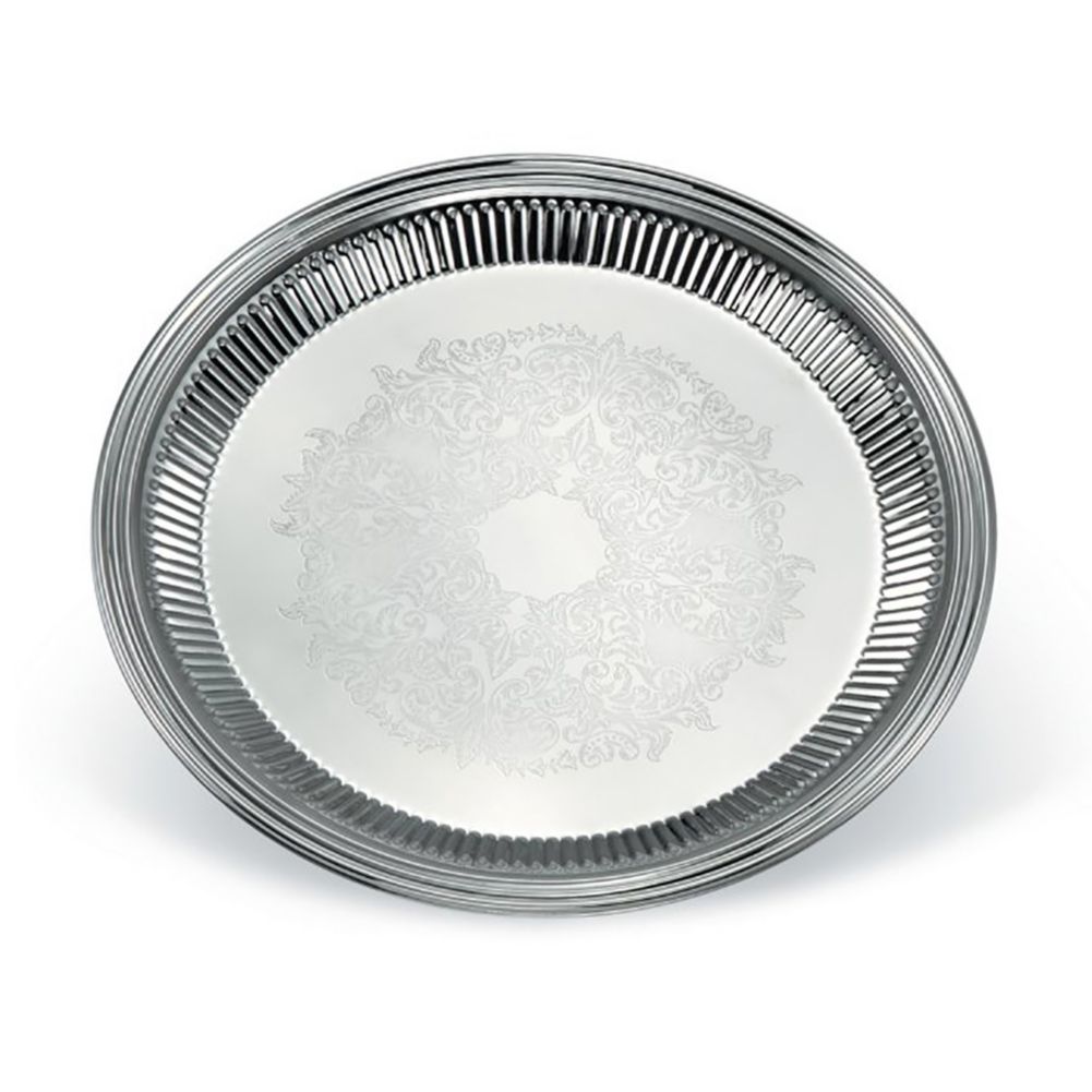 Esquire Mirror Finish S/S Round16" Fluted Tray