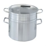 Aluminum Double Boiler w/ 17.5 Qt Inset and 20 Qt Pot