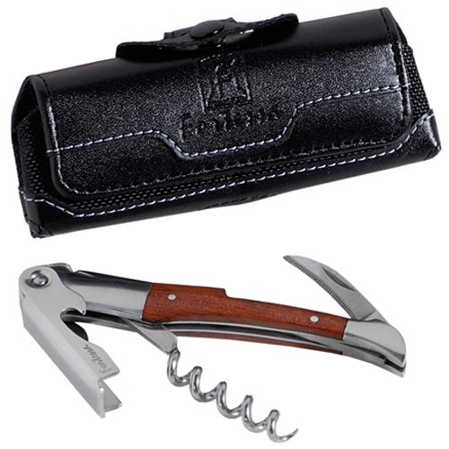 Fortessa S/S Wood Handle Somelier Bottle Opener w/ Case