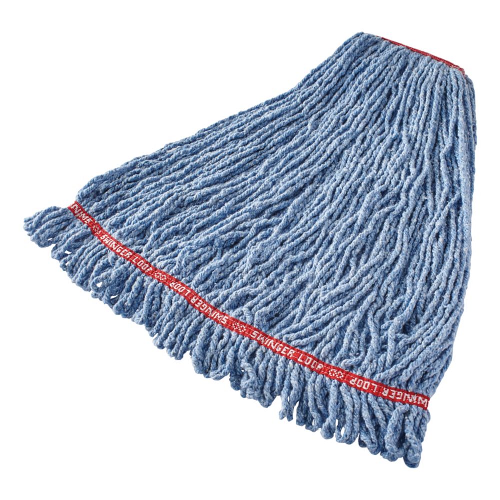 Rubbermaid Swinger Loop&reg; Large Blue Shrinkless Wet Mop Head