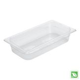 Rubbermaid Clear 1/3 Size Cold Food Pan, 2&frac12;" H