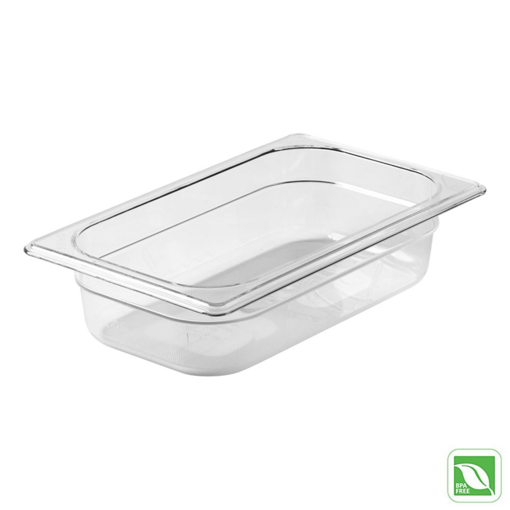 Rubbermaid Clear 1/4 Size Cold Food Pan, 2&frac12;" H