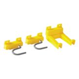 Rubbermaid Yellow 3-Piece Closet Organizer Hook Kit