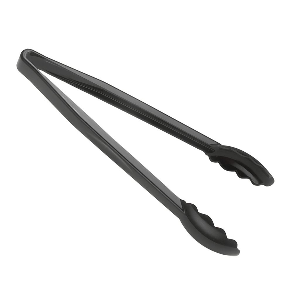 Cambro Black Camwear&reg; Scalloped 12" Tongs
