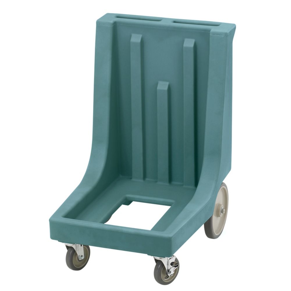 Cambro Slate Blue Camdolly w/ Handle & Rear Big Wheels