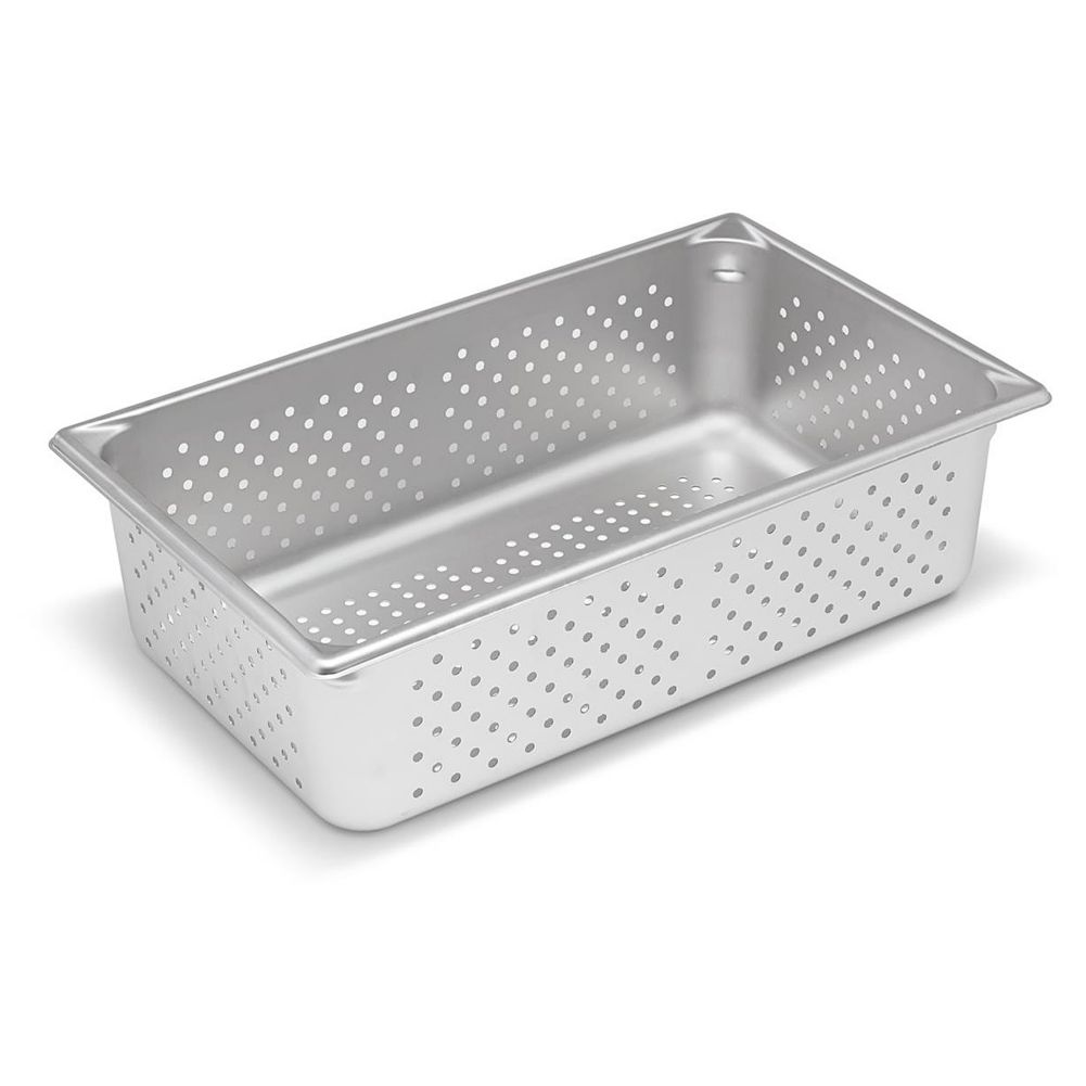 SuperPanV&trade; S/S Full Size x 6" D Perforated Steam Table Pan