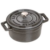 Staub USA Graphite Gray 0.25 qt Mini Round Cocotte