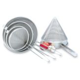 S/S Coarse Mesh China Cap Strainer, 12" Diam