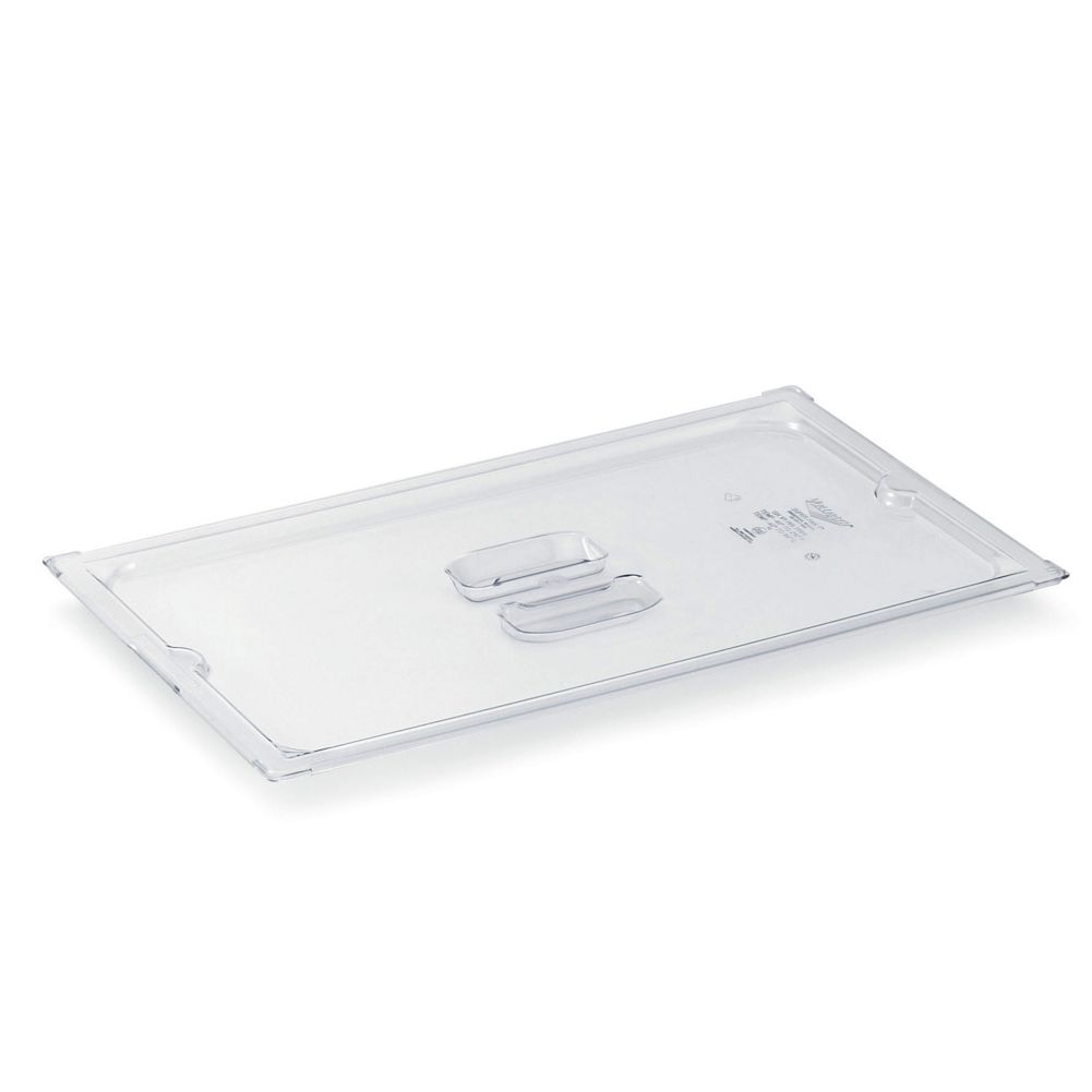 Super Pan 3 Half Size Low Temp Solid Plastic Pan Cover, Clear
