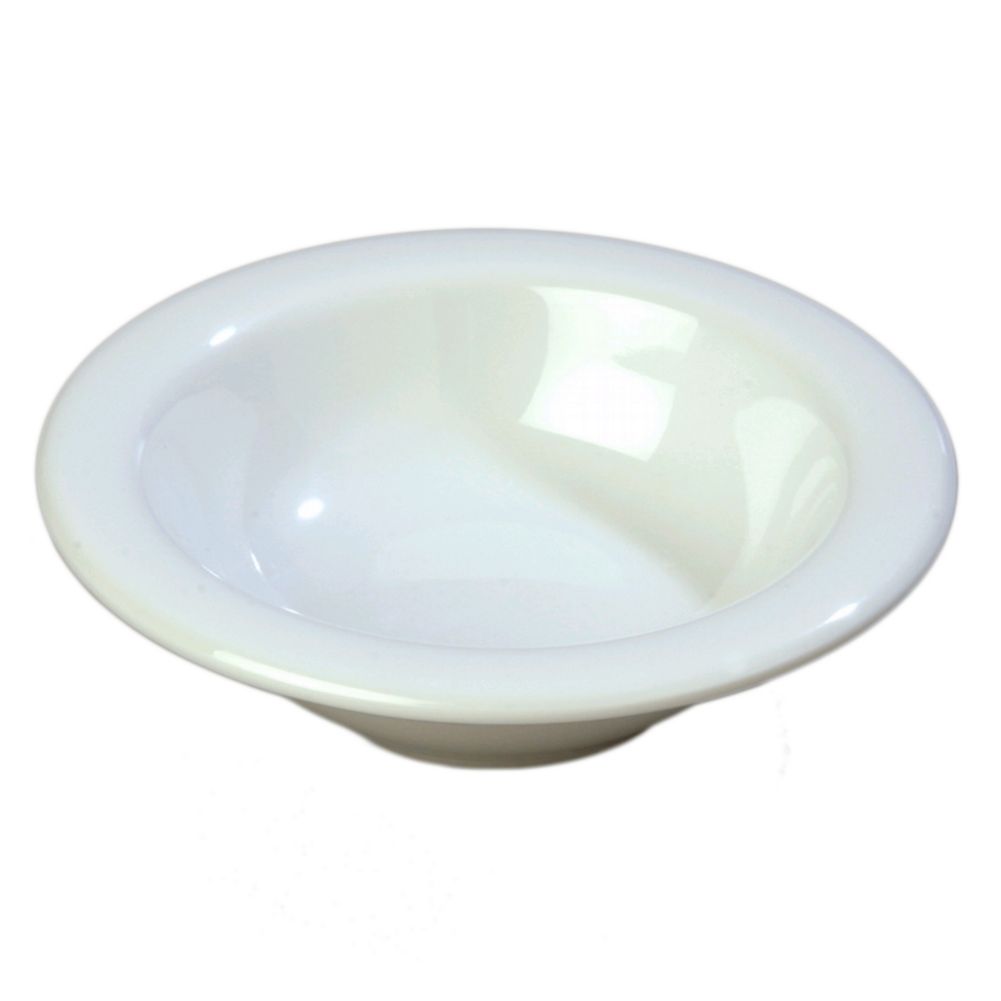 Carlisle&reg; Durus&reg; White 4.2 Oz. Rimmed Fruit Bowl