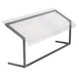 Carlisle Black 48" Single Sided Sneeze Guard
