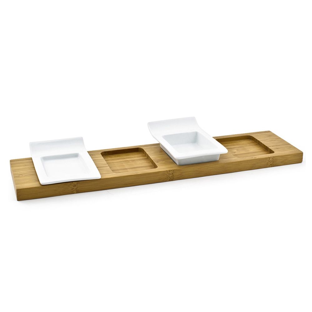 Front Of The House&reg; Nami&trade; Bamboo 4 Compartment Tray
