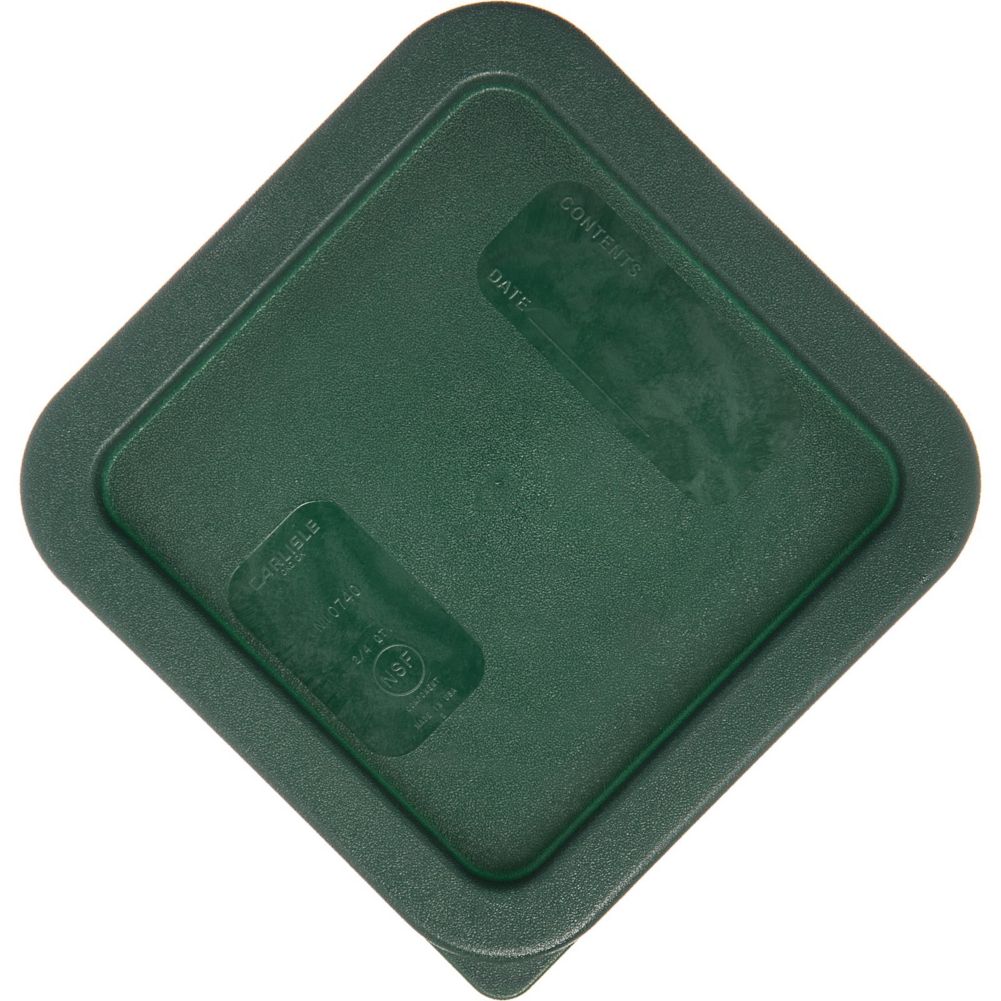 Carlisle Green Lid For 2 - 4 Qt StorPlus&trade; Square Storage Container
