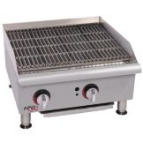 APW Wyott 24" Gas CharRock Lava Rock Charbroiler, GCRB-24H