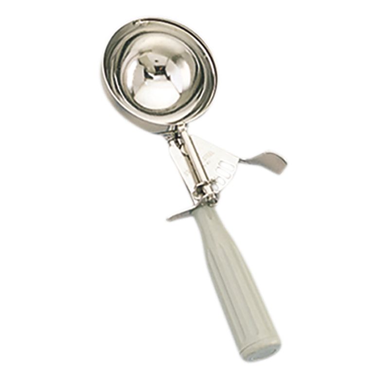 American Metalcraft Gray Handle #8 S/S Thumb Disher